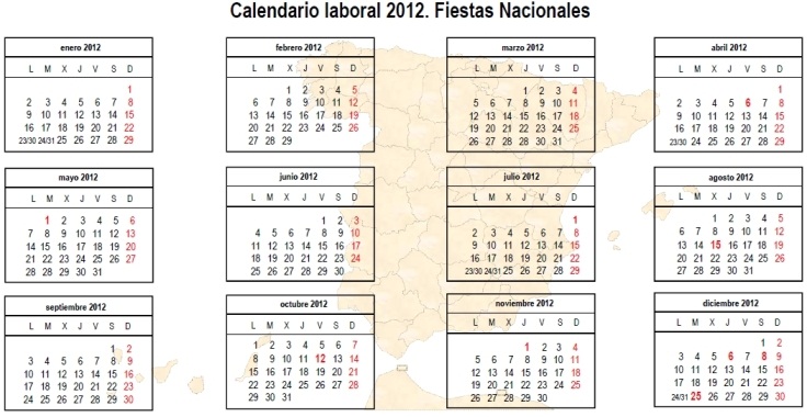 calendario a mano asi que aqui os quedan unos calendarios de 2012 para