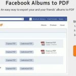 Pasar las fotos de Facebook a PDF