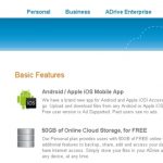 ADrive 50Gb de almacenamiento gratis en la nube y archivos de hasta 2GB