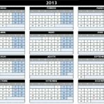 Calendario 2013 para descargar e imprimir