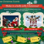 Free Christmas Ecards, envía felicitaciones de navidad interactivas y personalizables
